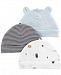 Carter's Baby Boys 3-Pack Printed Cotton Hats