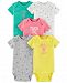 Carter's Baby Girls 5-Pack Printed Cotton Bodysuits