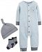 Carter's Baby Boys 3-Pc. Striped Hat, Coverall & Socks Set