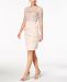 Adrianna Papell Sequined Illusion & Tiered Dress