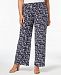 Jm Collection Plus Size Printed Jacquard Soft Pants, Created for Macy's