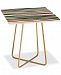 Deny Designs Khristian A Howell Crew Stripe Cool Square Side Table