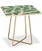 Deny Designs 83 Oranges Palms Watercolor Square Side Table