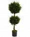 Nearly Natural 4' Artificial Double Ball Cypress Uv-Resistant Indoor/Outdoor Topiary