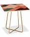 Deny Designs The Old Art Studio Geometric Mountains Square Side Table