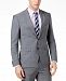 Hugo Men's Extra-Slim Fit Gray Crosshatch Suit Jacket