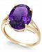 Amethyst (5 ct. t. w. ) and Diamond Accent Ring in 14k Gold