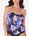 Swim Solutions Printed Tiered Tankini Top, Created for Macy's Women's Swimsuit