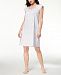 Charter Club Cotton Flutter-Sleeve Lace-Trim Nightgown, Created for Macy's
