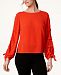 Vince Camuto Tiered-Sleeve Boat-Neck Top
