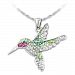 Radiant Wings Women's Hummingbird Pendant Necklace