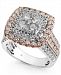 Diamond Two-Tone SquarelCluster Ring (2-1/2 ct. t. w. ) in 14k White & Rose Gold