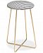 Deny Designs Little Arrow Design Co, Stripes in Gray Counter Stool