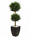 Nearly Natural 4.5' Cypress Uv-Resistant Indoor/Outdoor Artificial Topiary in Black Planter