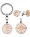 Men's 3-Pc. Set Star Pendant Necklace, Cuff Links & Key Chain in Stainless Steel