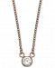 Giani Bernini Cubic Zirconia Bezel Pendant Necklace, 16" + 2" extender, Created for Macy's
