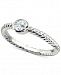 Giani Bernini Cubic Zirconia Stackable Bezel Twisted Ring in Sterling Silver, Created for Macy's