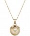 Cultured Golden South Sea Pearl (10mm) 18" Pendant Necklace in 14k Gold