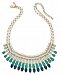 I. n. c Gold-Tone Stone Multi-Layered Statement Necklace, 18" + 3" extender, Created for Macy's