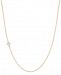 Elsie May Diamond Accent Asymmetrical Cross Pendant Necklace in 14k Gold, 15" + 1" extender, Created for Macy's