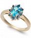 Blue Topaz (1-1/4 ct. t. w. ) & Diamond Accent Ring in 14k Gold