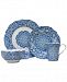 222 Fifth Lyria Blue 16-Pc. Dinnerware Set, Service for 4
