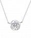 Unwritten Sand Dollar 18" Pendant Necklace in Sterling Silver