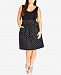 City Chic Trendy Plus Size Printed Fit & Flare Dress