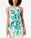 Alfani Printed Pointed-Hem Top, Created for Macy's