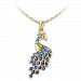 Majestic Wonder Women's Crystal Peacock Pendant Necklace