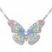 Garden Brilliance Women's Crystal Butterfly Necklace
