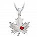 Proudly Canadian Women's Maple Leaf Pendant Necklace