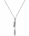 Effy Diamond Cluster Tassel 18" Lariat Necklace (1/3 ct. t. w. ) in 14k White Gold