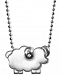 Alex Woo Mini Sheep 16" Pendant Necklace in Sterling Silver