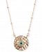lonna & lilly Gold-Tone Pave Evil Eye Pendant Necklace, 16" + 3" extender, Created for Macy's