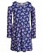 Epic Threads Big Girls Cold Shoulder Heart-Print Dress, Created for Macy's