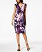 Connected Floral-Print Sheath Dress