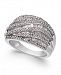 Diamond (1 ct. t. w. ) Cluster Statement Ring in Sterling Silver