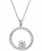 Giani Bernini Cubic Zirconia Circle 18" Pendant Necklace in Sterling Silver, Created for Macy's
