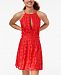 Material Girl Juniors' Lace Fit & Flare Dress, Created for Macy's