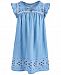 Epic Threads Little Girls Embroidered Denim Dress, Created for Macy's