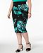 Alfani Plus Size Printed Pencil Skirt, Created for Macy's