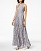 Jessica Howard Embellished Lace Halter Gown
