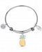 Unwritten "You Are the Pineapple of my Eye" Enamel Bangle Bracelet in Stainless Steel