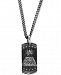 King Baby Men's Eye of Providence Dog Tag 24" Pendant Necklace in Sterling Silver