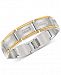 Esquire Men's Jewelry Diamond Link Bracelet (1/2 ct. t. w. ) in Stainless Steel & Gold-Tone Ion-Plate, Created for Macy's