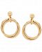 Multi-Ring Doorknocker Earrings in 14k Gold