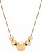 Floating Bead 17" Statement Necklace in 14k Gold