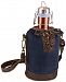 Picnic Time Insulated Navy & Brown Growler Tote with 64-Oz. Copper Stainless Steel Growler