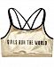 Ideology Big Girls Plus Graphic-Print Strappy-Back Sports Bra, Created for Macy's